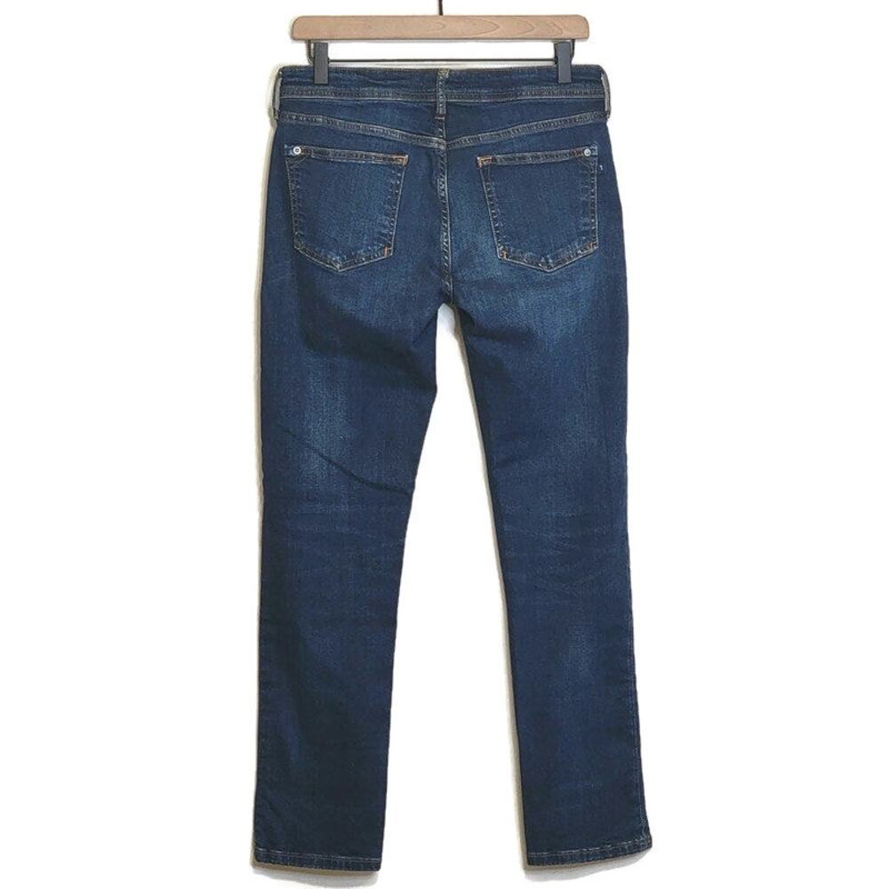 Pilcro Anthropologie Slim Boyfriend Jeans Mid Rise Straight Blue Denim Causal 27 - Picture 7 of 16